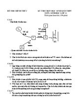 Đề thi chọn học sinh giỏi THPT Tiếng Anh Lớp 11 (Có đáp án)